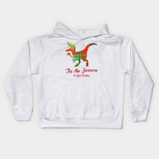 Christmas T-Rex Dinosaur Kids Hoodie